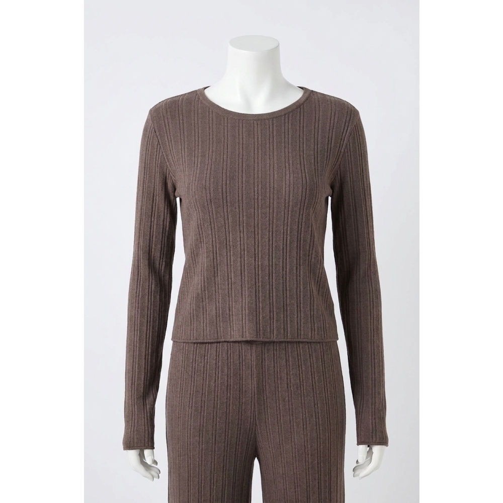 NEW Z SUPPLY du monde sweater in burnt ash heather (brown)